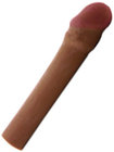 Cyberskin 2 Inch X-tra Thick Penis Extension - Cinnamon