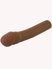 Cyberskin 2 Inch Vibrating Penis Extension - Cinnamon