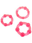 Silicone Island Rings - Pink
